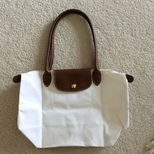 Longchamp  small satchel white